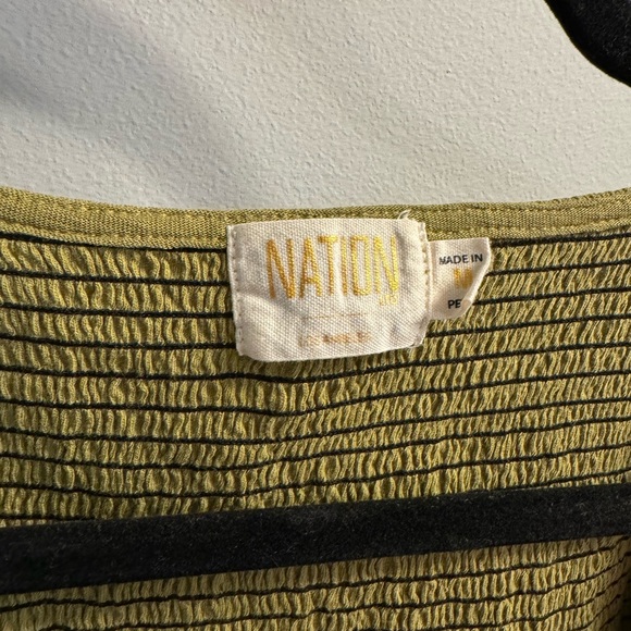 NATION LTD Bianca 80’s Smocked Tee - Picture 5 of 7